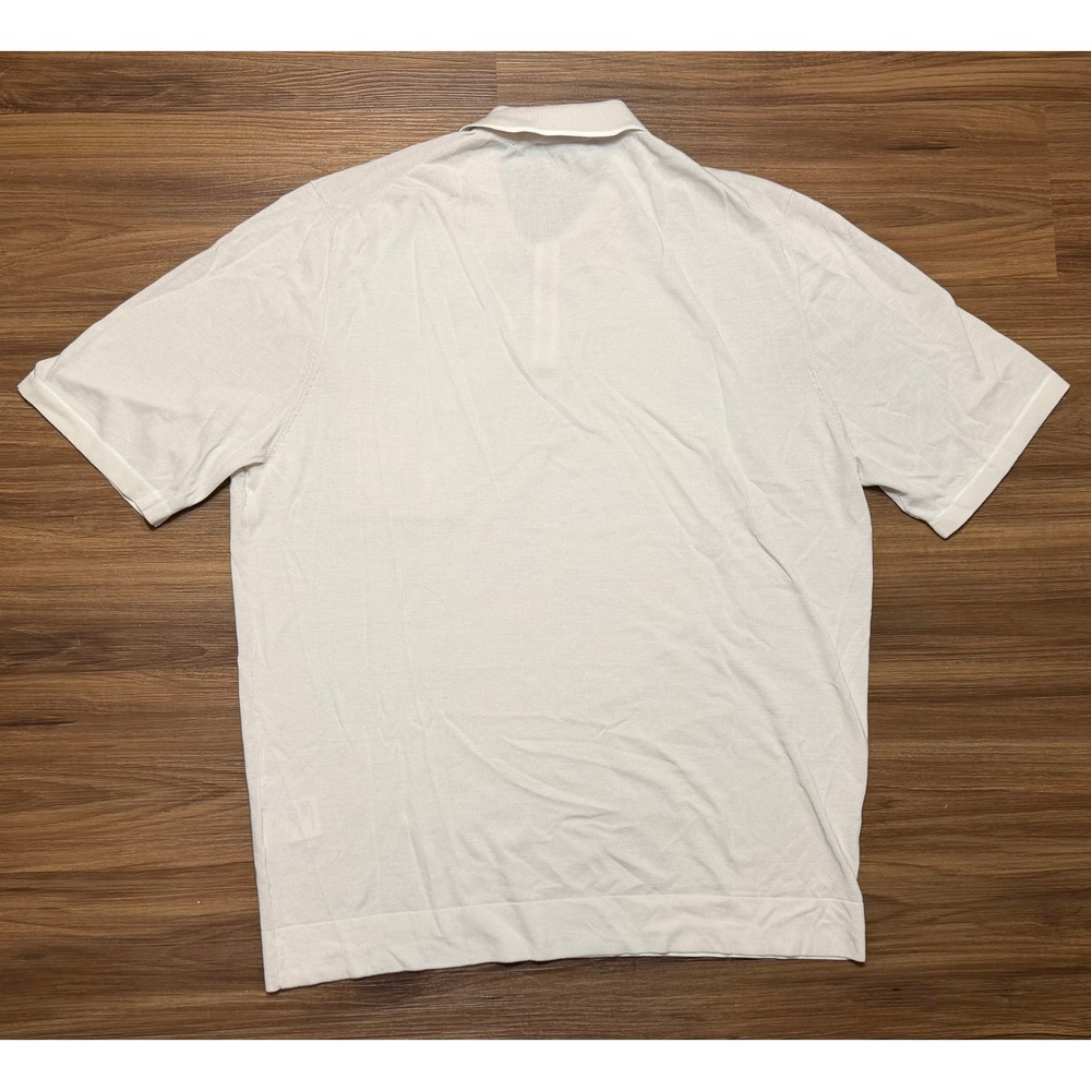 Psycho Bunny Longford Fine Knit SS Polo Natural Linen Cotton Beige Sz 3XL - Picture 12 of 12